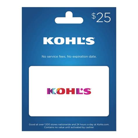 Kohl's $25 Gift Card - Shop Specialty gift cards at H-E-B