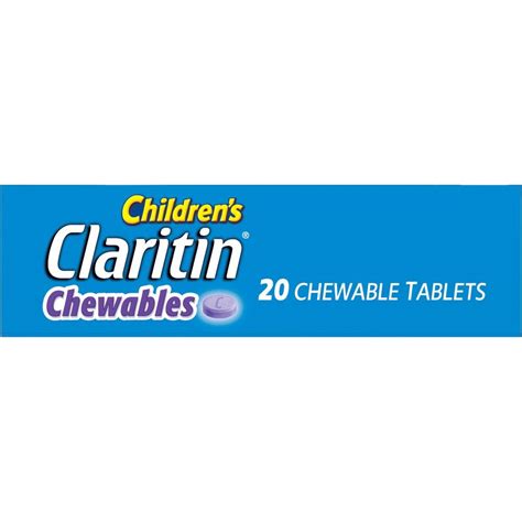 Children's Claritin Grape 24 Hour Allergy Chewables 20 Count