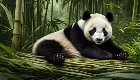 What is the process of giant panda birth and raising cubs?