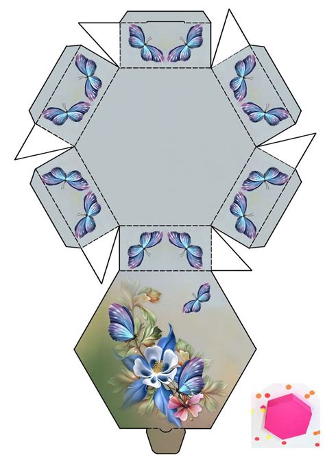 Pin by cecilia carmona on Gift box - 7 | Paper box template, Box patterns, Gift box template