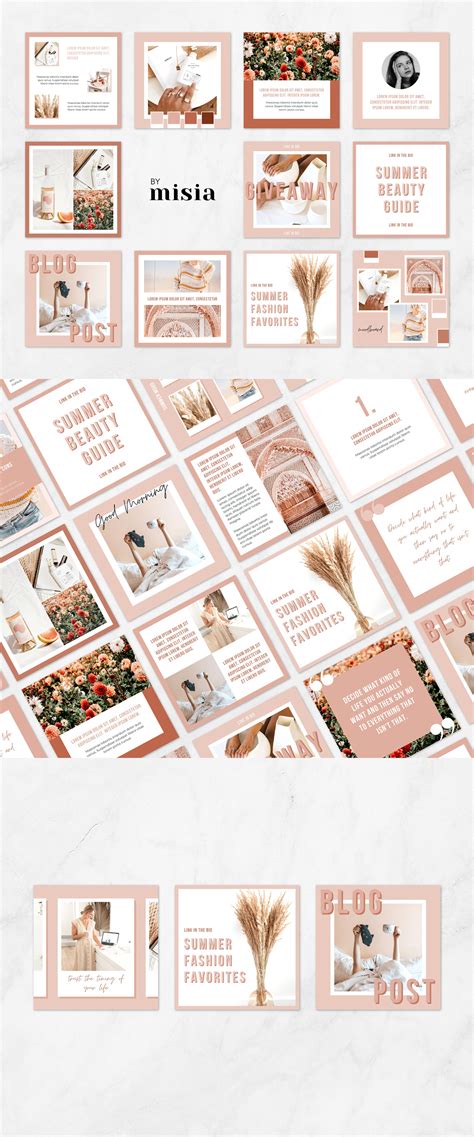 Instagram Post Templates For Canva on Behance