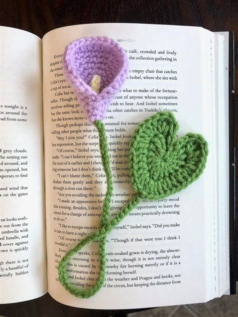 Calla Lily Bookmark Crochet PDF Pattern Flower Floral Spring - Etsy ...