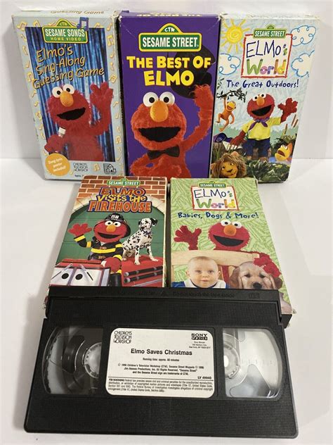 Sesame Street Elmo VHS Lot - Sing Along Best World Firehouse Outdoors Babies 74645124834 | eBay