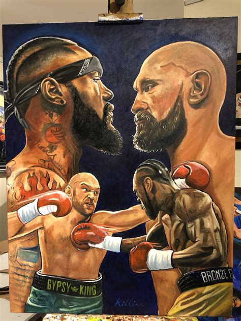 Download Traditional Painting Tyson Fury On Canvass Wallpaper ...