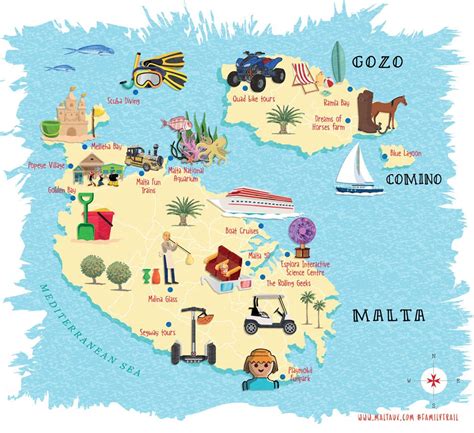 Awesome interactive map of Malta | Malta travel, Malta map, Malta island