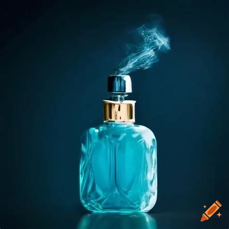 Close-up of a perfume bottle being sprayed on Craiyon