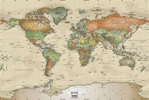 World Map Wallpaper for Home - WallpaperSafari