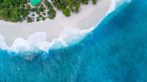 Maldives Bird's Eye-view Photography Beach Mountain Image Free Photo