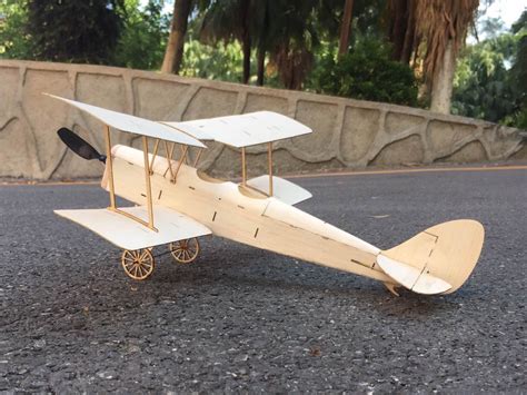 MinimumRC Tiger Moth Biplane 400mm Wingspan Balsa Wood Laser Cut RC ...