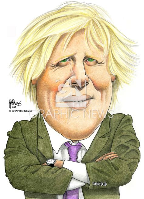 UK: Boris Johnson caricature infographic