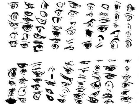 Tutorial Of Drawing Human Eye Eye In Anime Style Female Eyelashes Stock ...