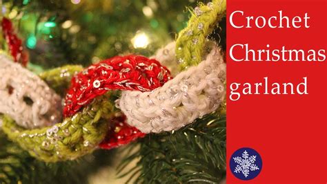 Easy crochet Christmas tree garland tutorial - YouTube