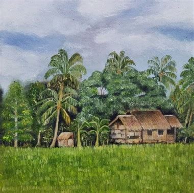 Lovely Jane Oponda | Bukid (2021) | Sold - FilipinoArt.ph