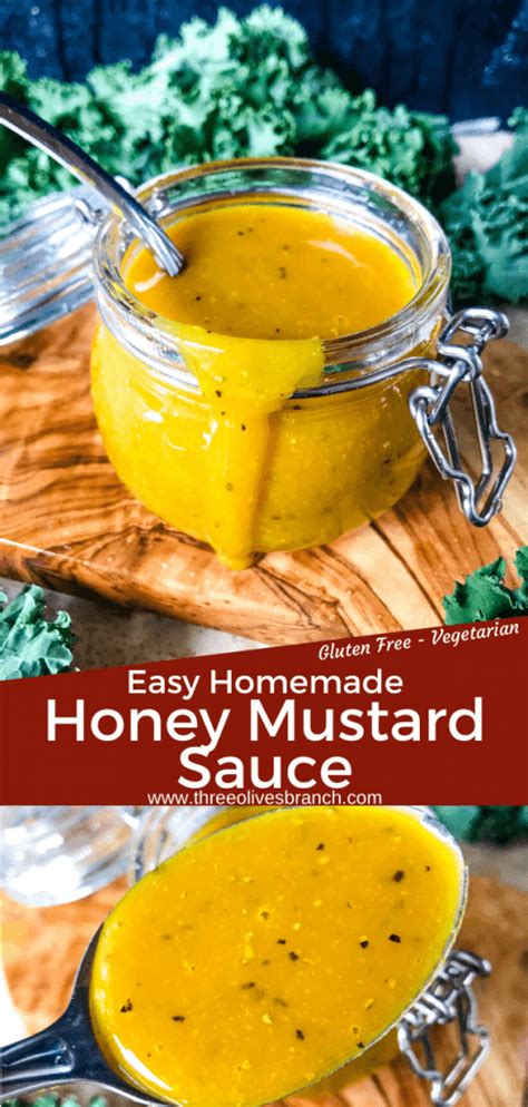 Easy Homemade Honey Mustard Sauce - Three Olives Branch