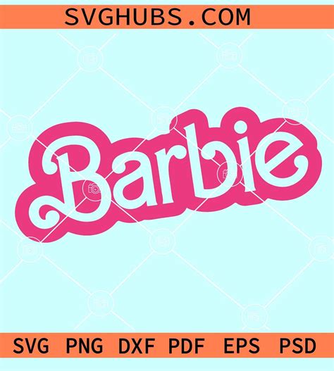 Barbie SVG, Barbie font Svg, Barbie logo svg, Barbie logo PNG, Pink Barbie SVG, come on Barbie ...