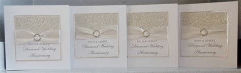 Paper Daisy Cards: Diamond wedding anniversary invitations