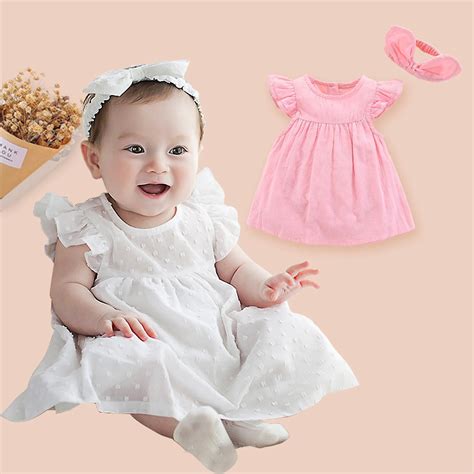 newborn baby girl clothes 0 3 months summer cotton 2019 baby girl dresses for party white ...