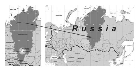 Geographic location of the Krasnoyarsk Krai. The geographic location of ...