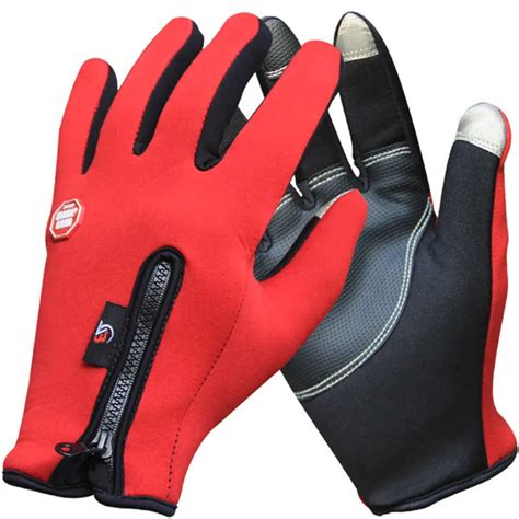 Winter Thermal Windproof Sports Gloves Mountain Bike Bicycle Gloves for ...