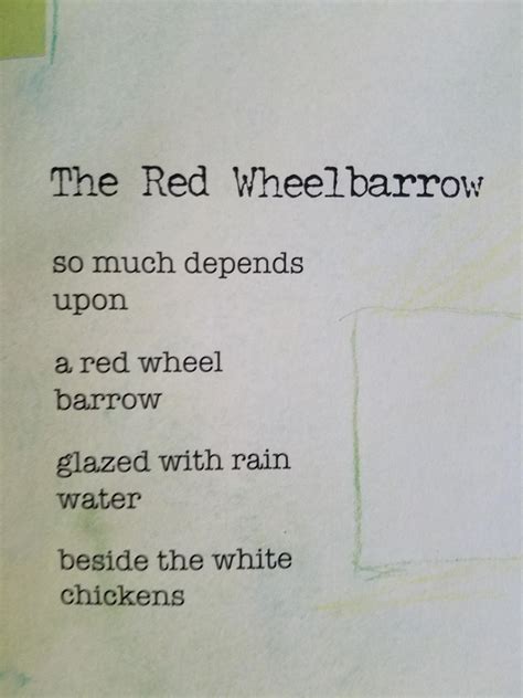 👍 The red wheelbarrow theme. The Red Wheelbarrow By William Carlos Williams: Summary, Theme ...