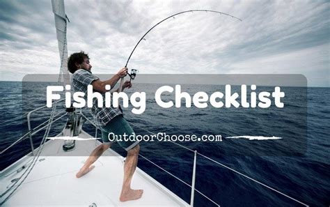 Fishing Checklist | Outdoor Choose