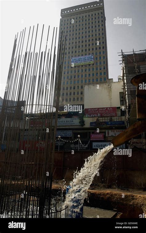 Metro rail construction Stock Photo - Alamy