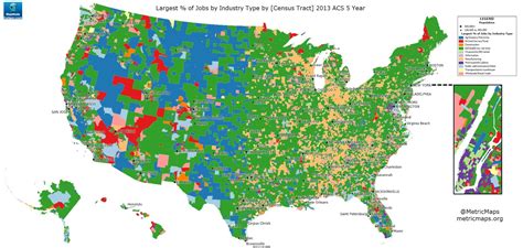 Jobs by Industry Type - Vivid Maps