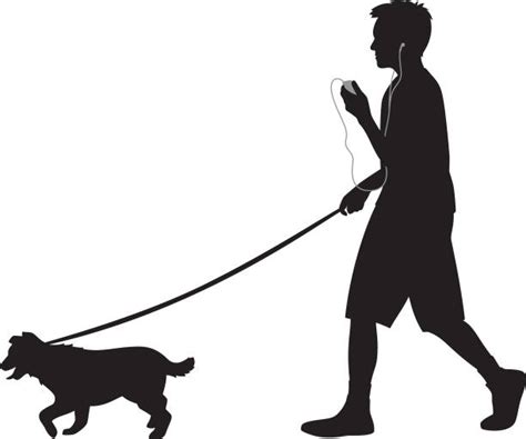 Boy Walking Dog Illustrations, Royalty-Free Vector Graphics & Clip Art ...