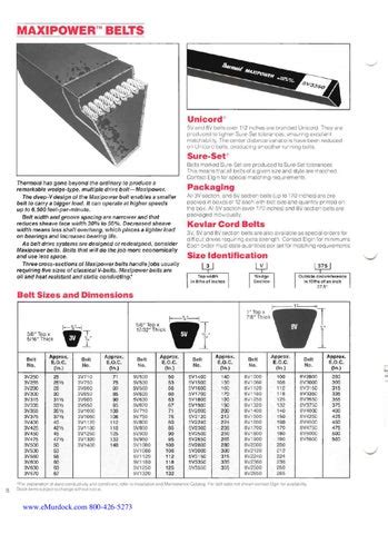 Thermoid V-belts Catalog by Murdock Industrial - Issuu