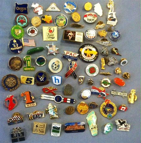 HUGE VINTAGE LOT LAPEL PINS Sports States Advertising Military Planes Mixed Lot | eBay | Lapel ...