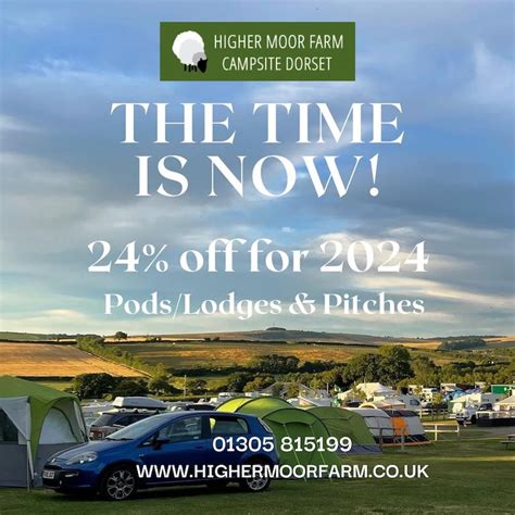 Higher Moor Farm :: Award winning family campsite in Dorset. Boutique pods and lodges, caravans ...