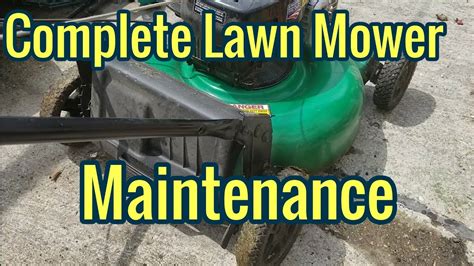 Complete Lawn Mower Maintenance - YouTube