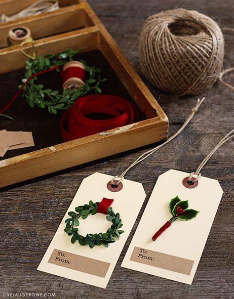 DIY Christmas Gift Tags - Live Laugh Rowe