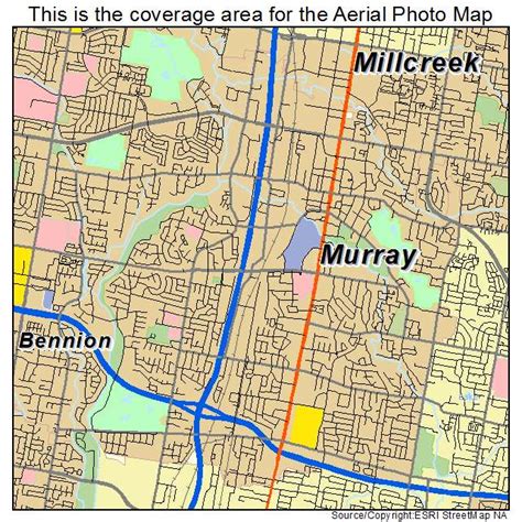 Aerial Photography Map of Murray, UT Utah