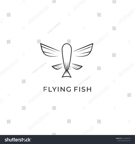 Flying Fish Logo Design Stock Vector (Royalty Free) 1257038158 ...