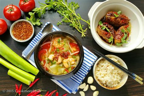 Vietnamese Classic: Hot & Sour Shrimp Soup (Canh Chua Tom) - COOKMORPHOSIS