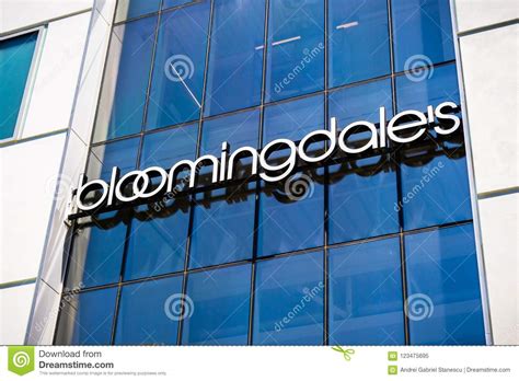 Close Up of Bloomingdale`s Department Store Logo Editorial Image ...