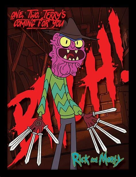 Rick and Morty - Scary Terry rámovaný obraz na zeď | Posters.cz