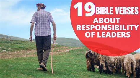 19 Important Bible Verse about Responsibility of Leaders