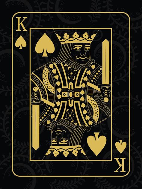 King Of Spades Painting | King of spades, King card, Playing cards design