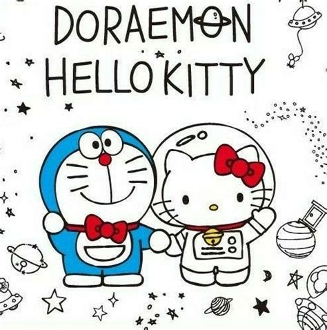 Doraemon et Hello Kitty | Hello kitty, Doraemon, Kitty