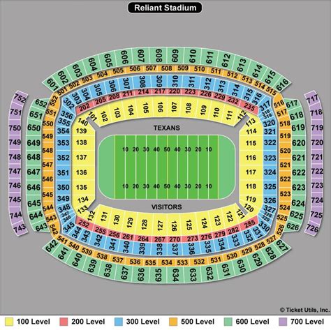 Texans seating map - Houston Texans seat map (Texas - USA)