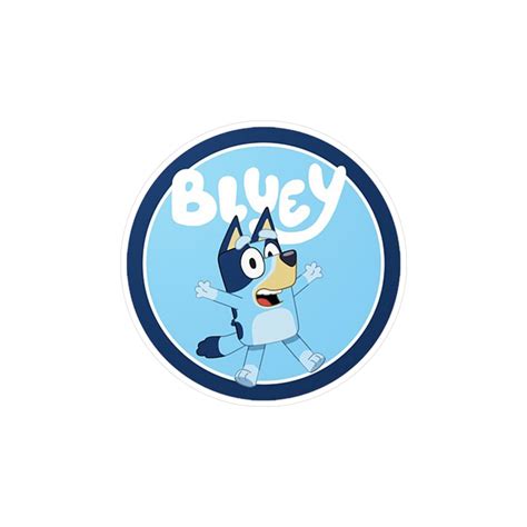 Bluey Circle Vinyl Die-cut Stickers - Etsy UK