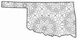 Oklahoma Map Coloring Page sketch template