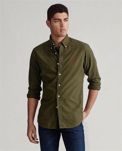 Dark Green Shirt Mens Outfit - deamory-otrasadicciones