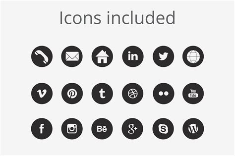 Resume Template With Icons