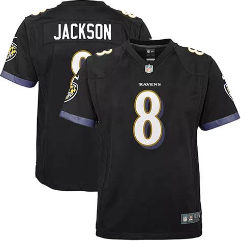 Youth Nike Lamar Jackson Black Baltimore Ravens Game Jersey