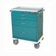 Harloff Four Drawer Short Anesthesia Cart