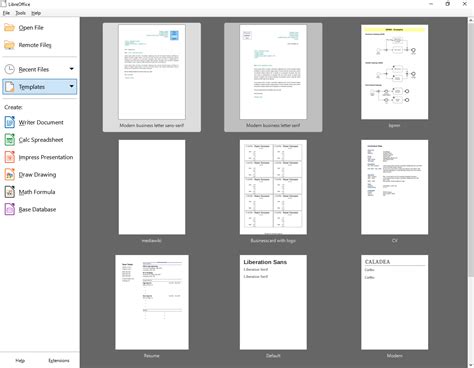 LibreOffice Label Template