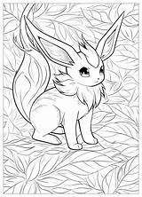 Leafeon Coloring Pages  Fun For Pokemon Fans – MrColoringCom sketch template